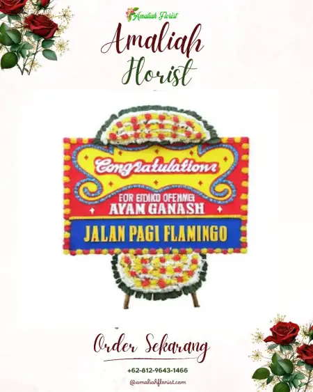 Sewa Papan Bunga Sutera